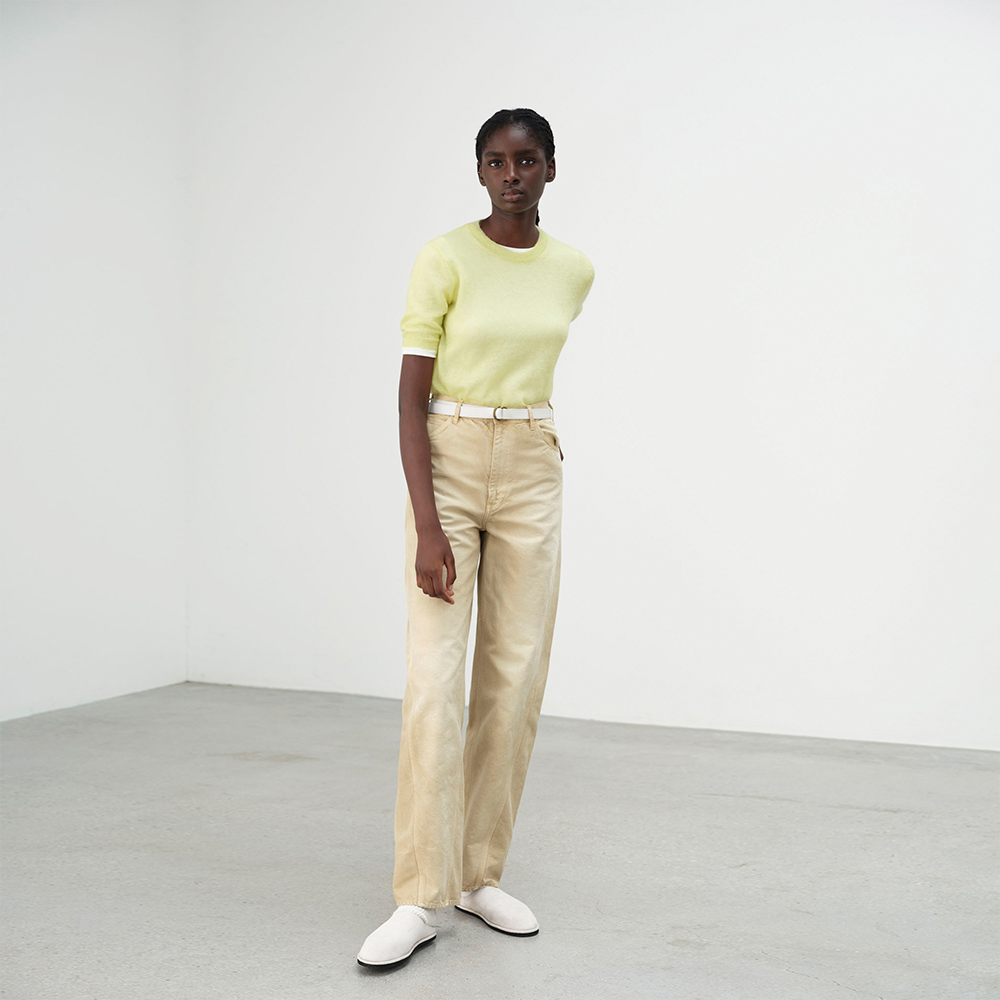 오라리 우먼즈 바지 ORGANIC COTTON DUCK PANTS 25SS 데님 팬츠 - 상세 이미지 5