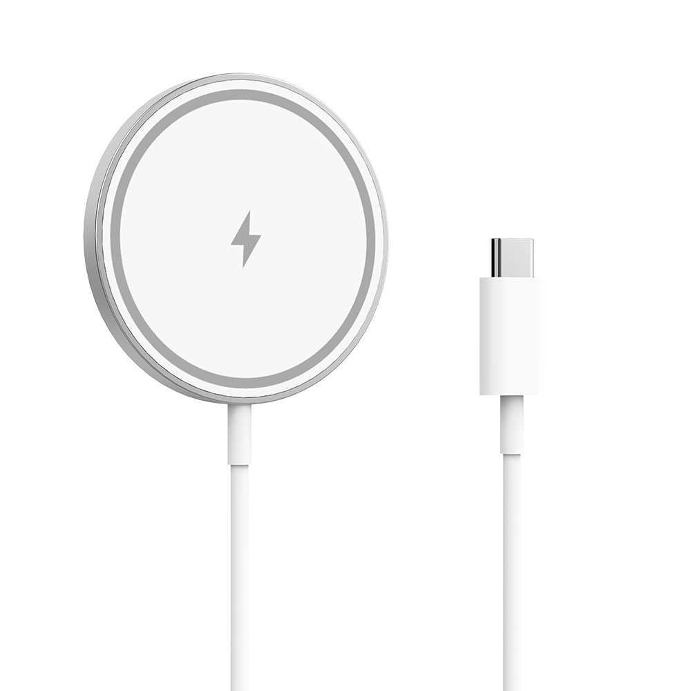 필 W25 Mag 15W 마그네틱 맥세이프 호환 고속 무선 충전기 패드 실버