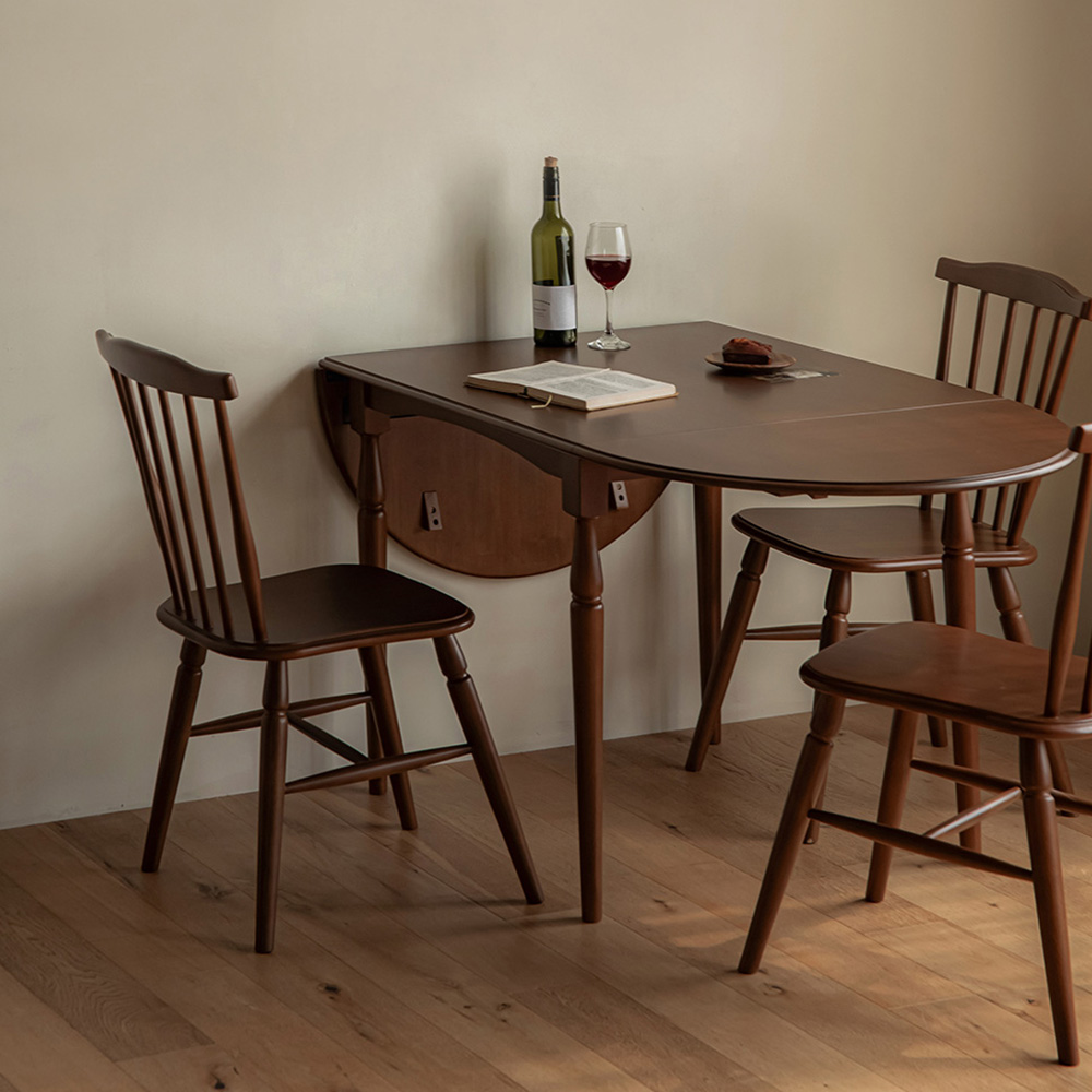 레트로하우스 코케 원목 접이식 확장형 식탁 테이블 1600