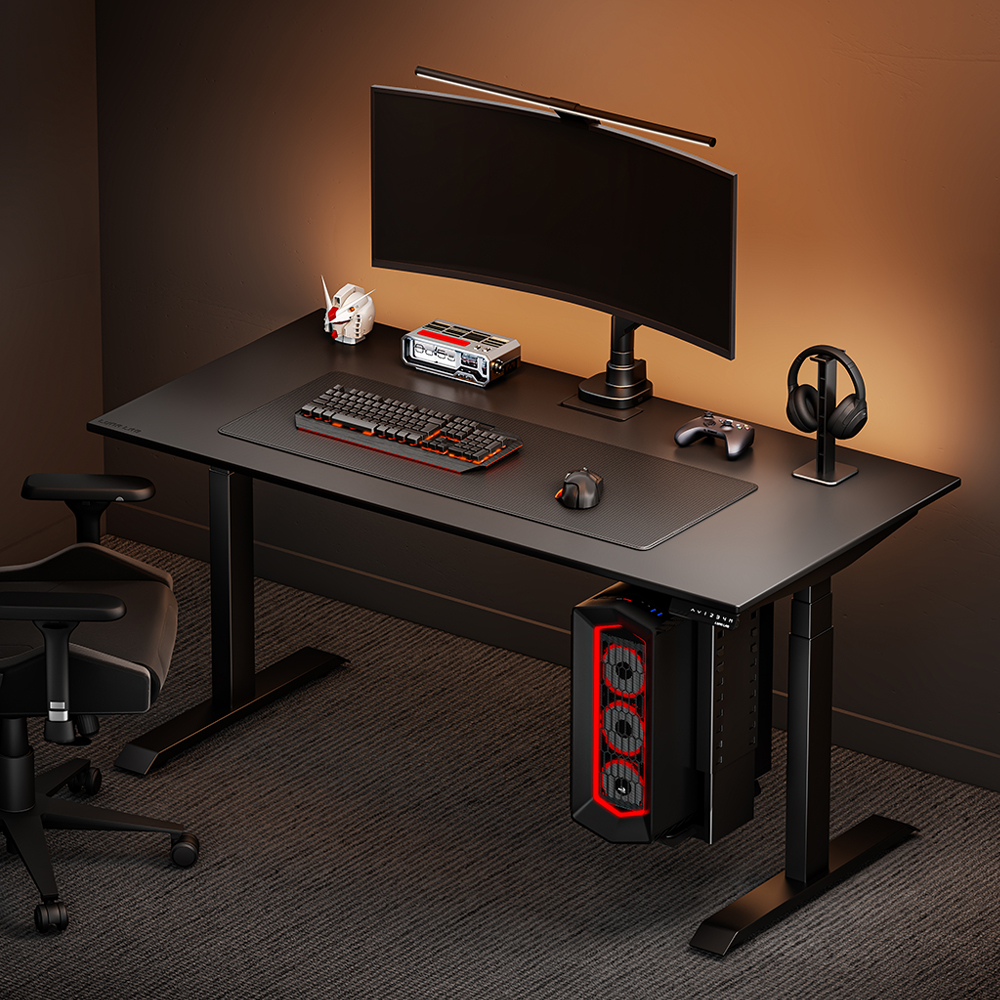 루나랩 모션데스크 스탠딩 높이조절 책상 듀얼모터블랙커브1200