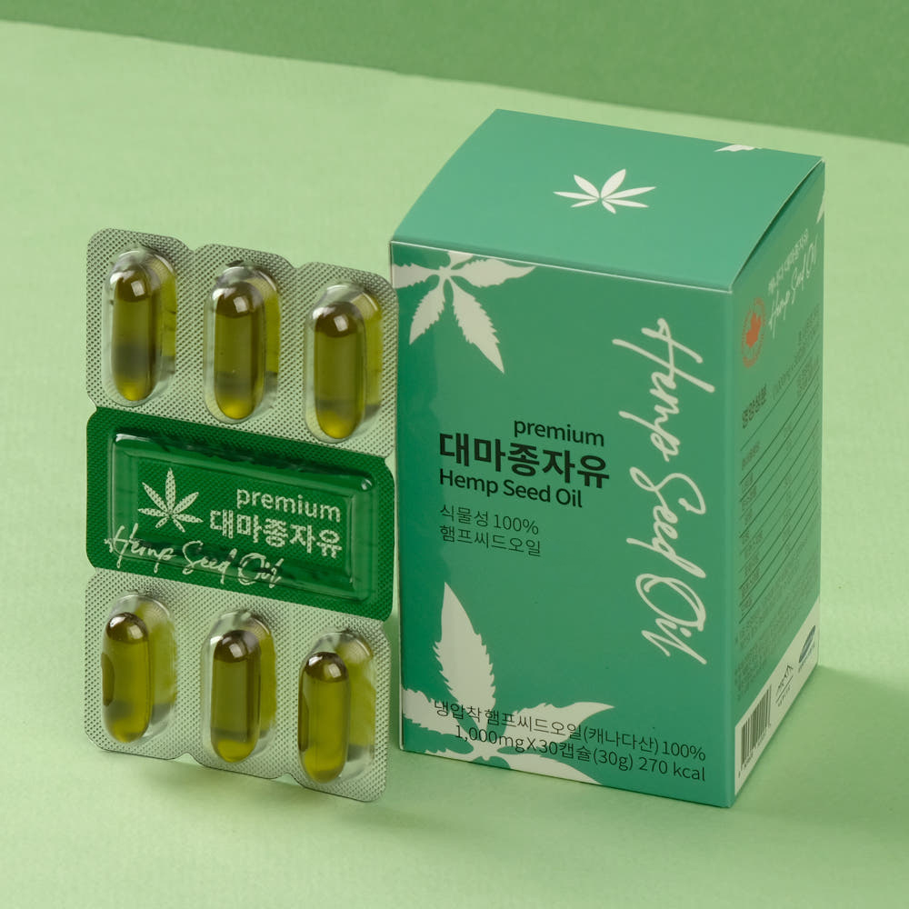 대마종자유 프리미엄 1000mg 30캡슐 4박스 캐나다 햄프씨드 대마씨유 - 상세 이미지 4