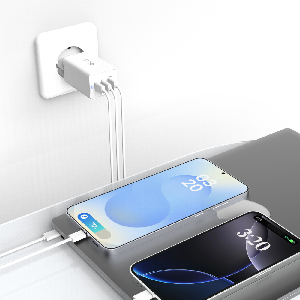 올지 65W 초고속 멀티 충전기 3포트 PD PPS 급속 충전 어댑터 C타입 USB 핸드폰 - 상세 이미지 5