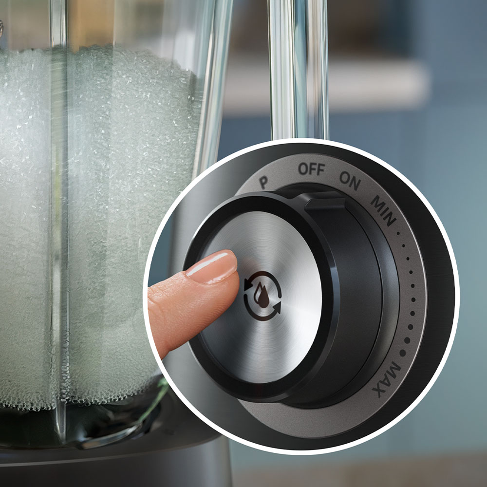 필립스 5000시리즈 프로파워 블렌더 유리 믹서기 자동세척 기능 HR3040/00