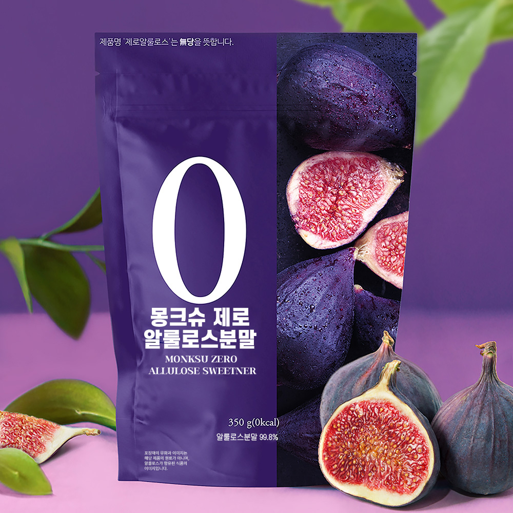 몽크슈 가루 알룰로스 설탕대용 대체재 천연 감미료 스테비아 나한과 분말 350g 이미지 4