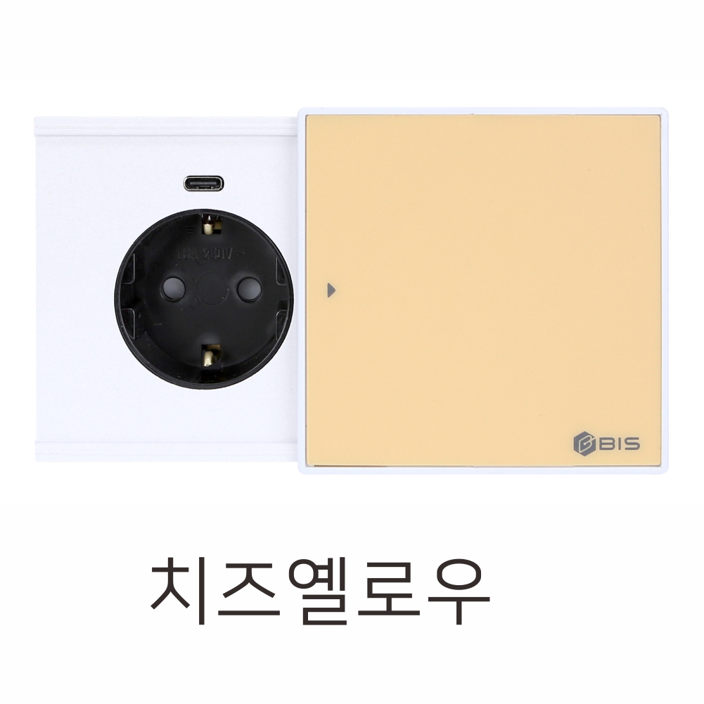 BIS 빌트인콘센트 테이블 가구 매립 1구 콘센트 USB 고속충전 BIS-101 오브제 이미지 6
