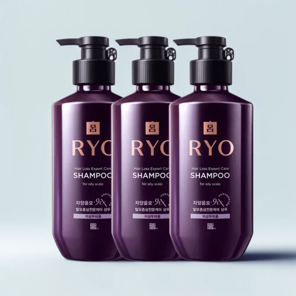 려 자양윤모 탈모증상전문케어 삼푸 지성두피 샴푸 400ml 3개 : 장수동락