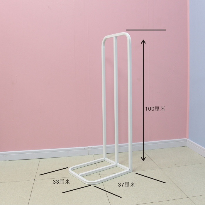 철제 의류걸이 바닥형 겨울바지걸이 옷걸이 매장 전용 L 사이즈 검정 수납대 1개 이미지 6