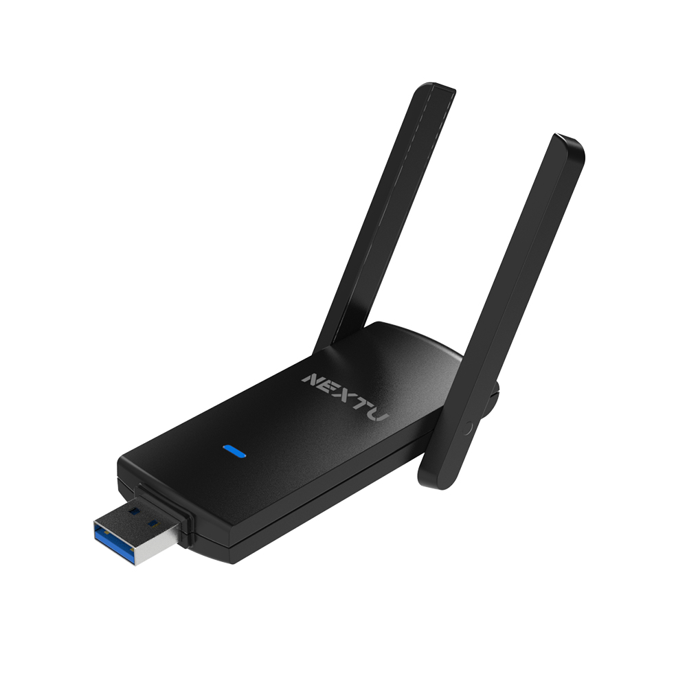 넥스트유 무선랜카드 와이파이 1300Mbps 듀얼안테나 USB 동글이 WiFi 1305AC-AT