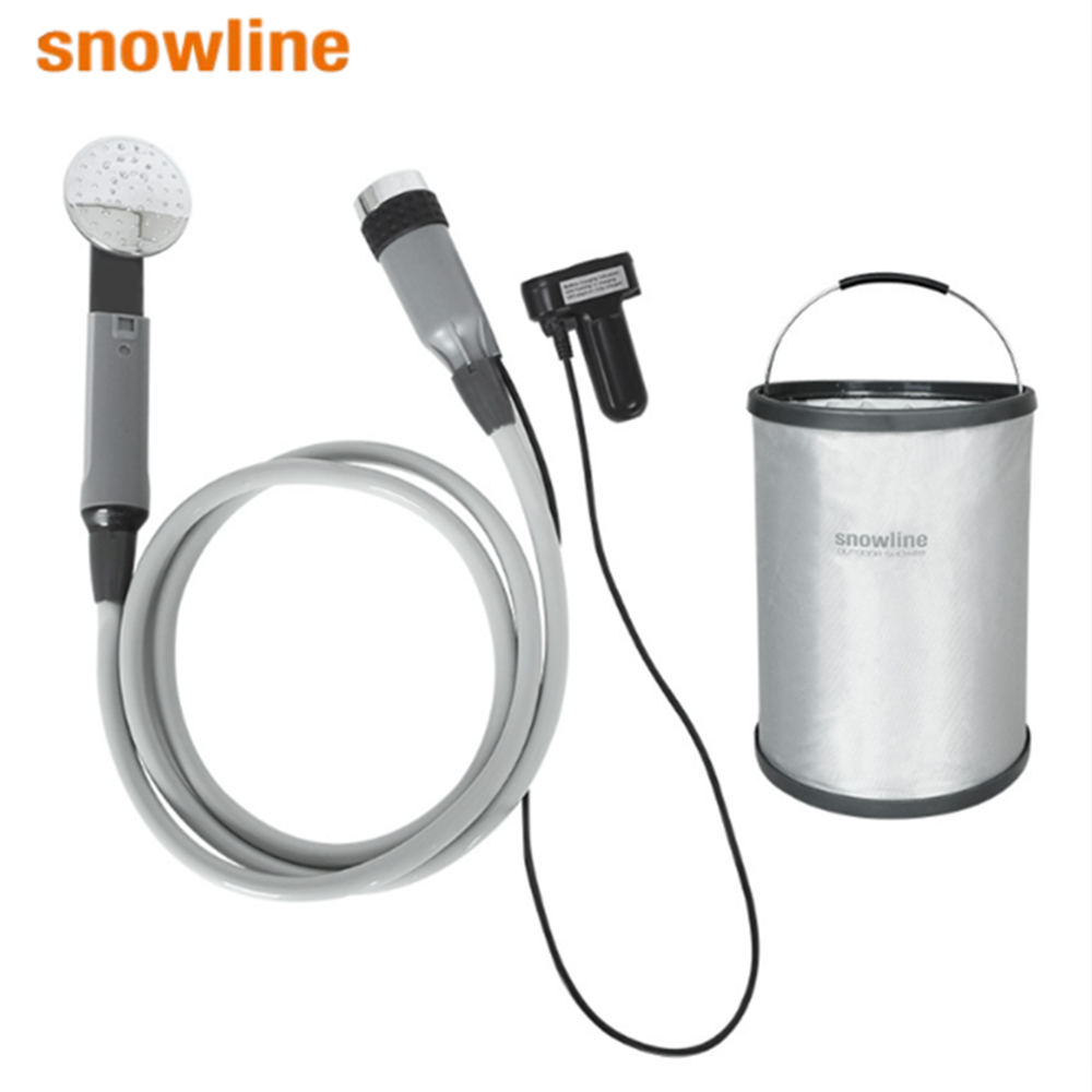 스노우라인 아웃도어 샤워기 세트 휴대용 충전식 캠핑 샤워기