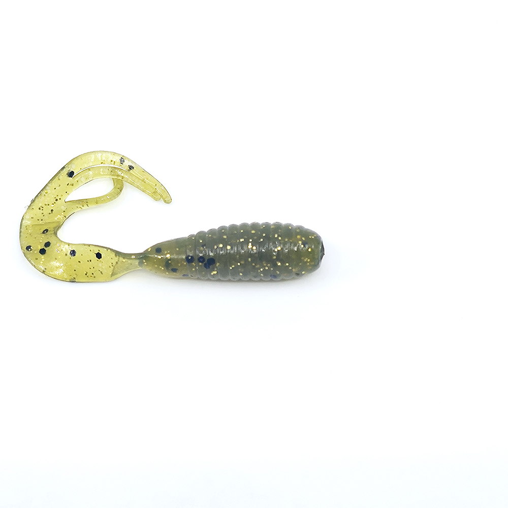 캣츠크로우 트리플그럽 꺽지웜 쏘가리웜 028 워터멜론 골드, 6.3cm - 상세 이미지 3