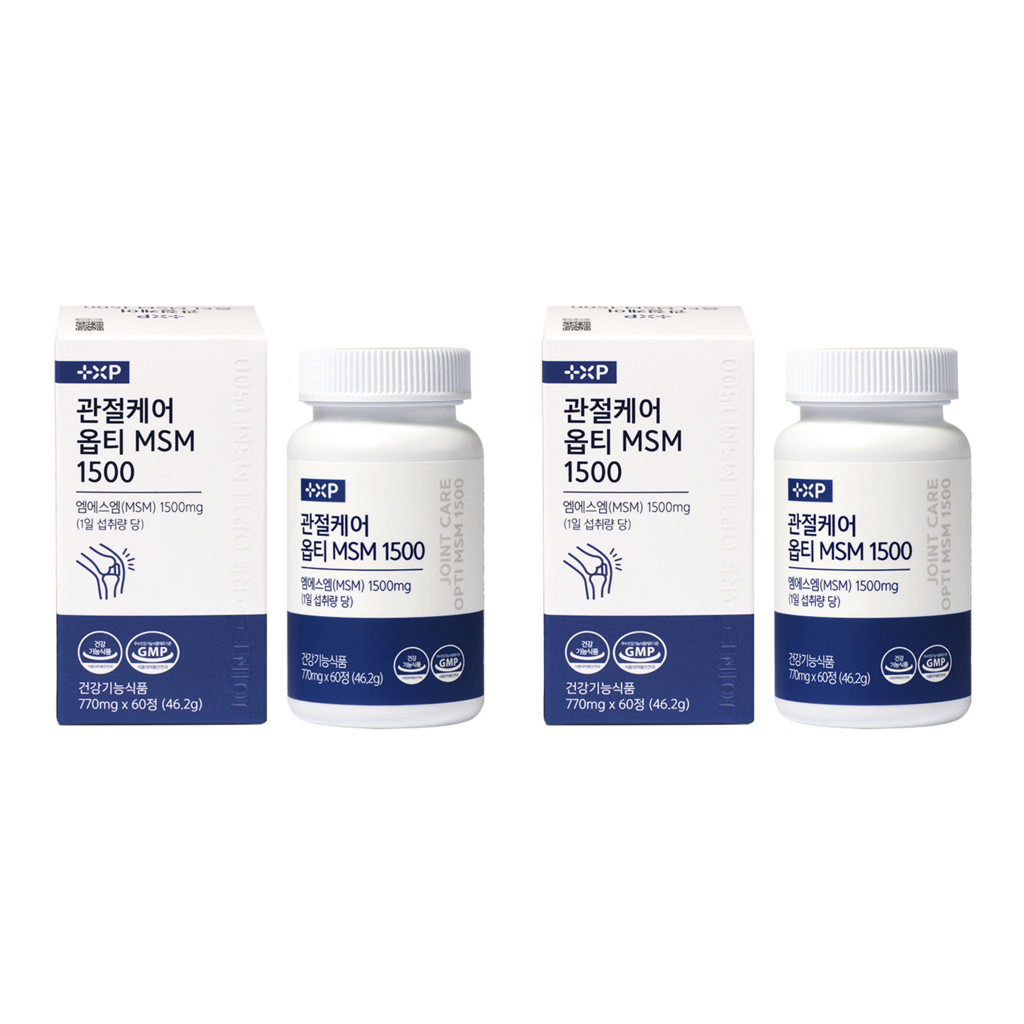 관절케어 미국산 프리미엄 옵티 MSM 초록잎홍합 보스웰리아 글루코사민 60정 x 2개