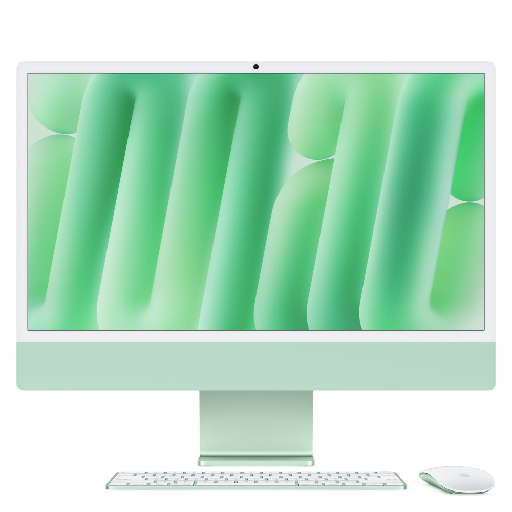 애플 아이맥 24 M4 (CPU 8코어/GPU 8코어) 16GB, 256GB, 그린 - 상품 이미지