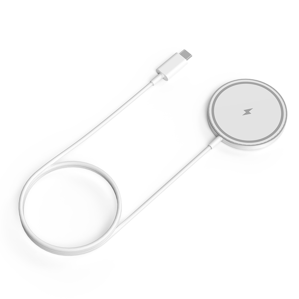 필 W25 Mag 15W 마그네틱 맥세이프 호환 고속 무선 충전기 패드 실버