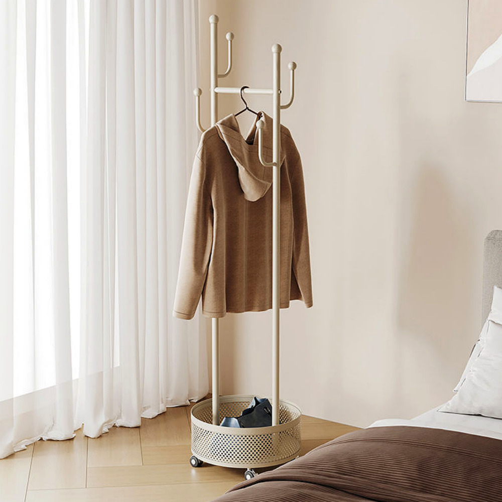 우아플레이스 미니 스탠드옷걸이 이동식 선반 행거 원룸