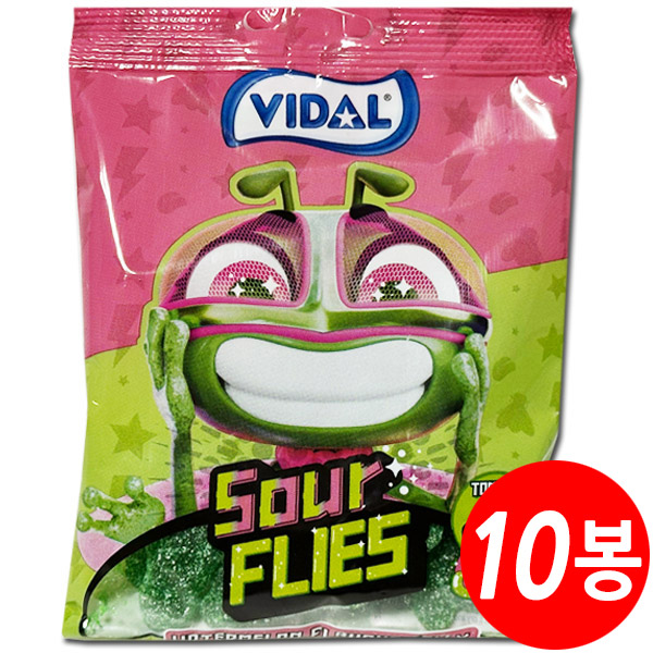 비달 사우어 플라이 워터멜론향 젤리 80g X 10봉 - 메인 이미지