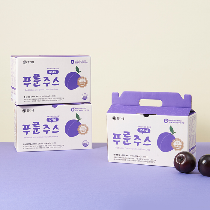힘가네 푸룬주스 80ml 20포 푸른 쥬스 임산부 아기 캘리포니아산 농축26% 이미지 4