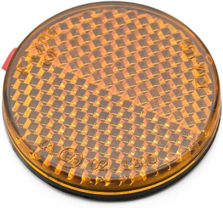 [해외]Daytona 유니버설 리플렉터 라운드 앰버 양면 테이프 76286 묶음배송가능