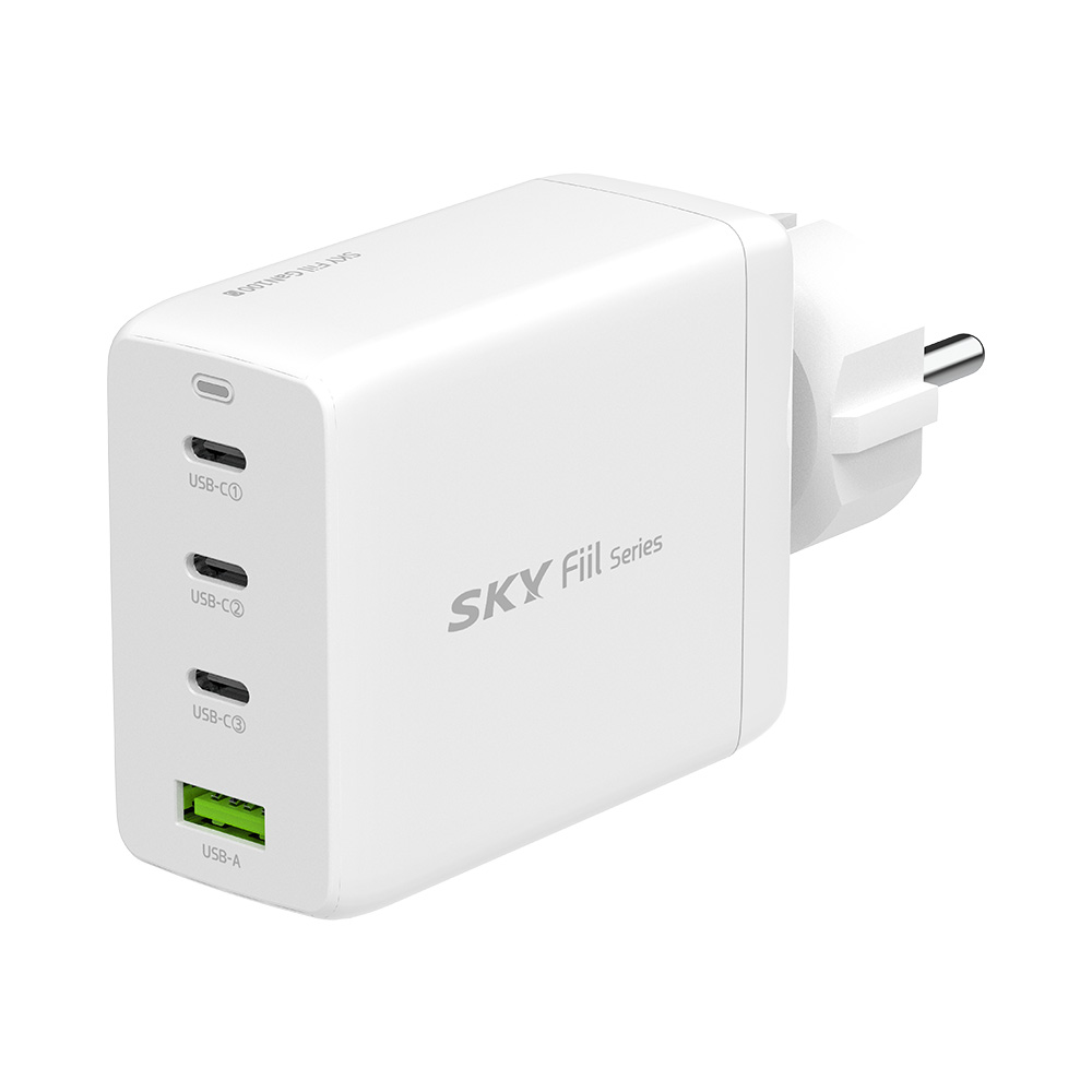 1+1 필 GaN 100W PD PPS 4포트 고속 멀티 충전기 접지형 어댑터 + 100W CtoC 케이블 이미지 6