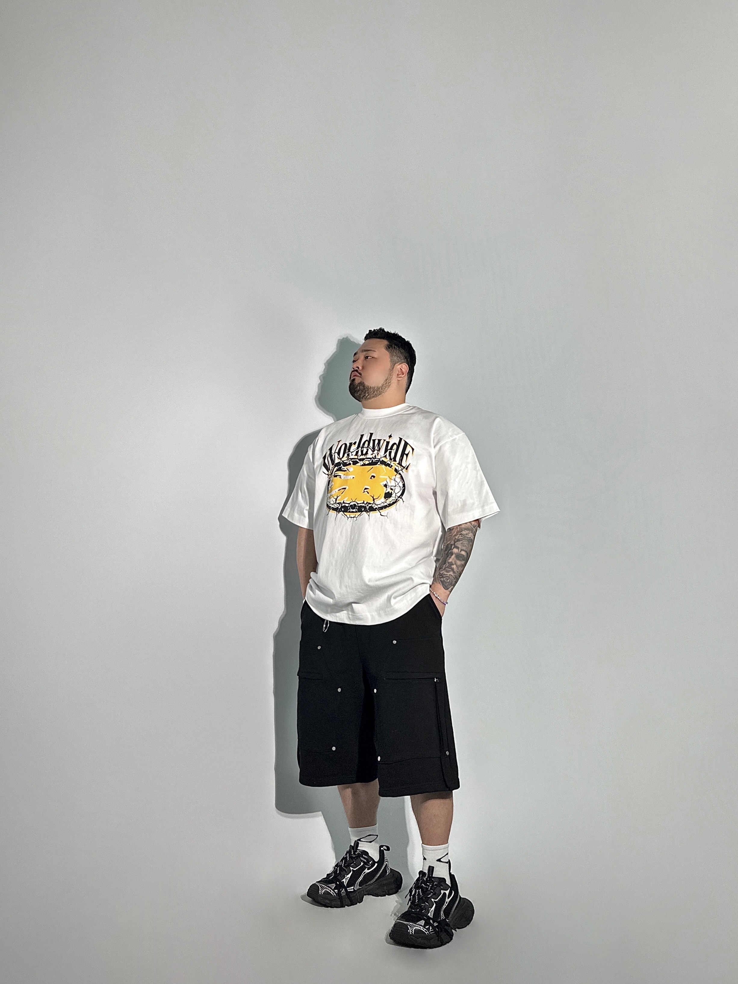 aor. 버뮤다 키링 리벳 하프 팬츠 2COLOR 빅사이즈 반바지 오버핏 에이오알닷 - 상세 이미지 5