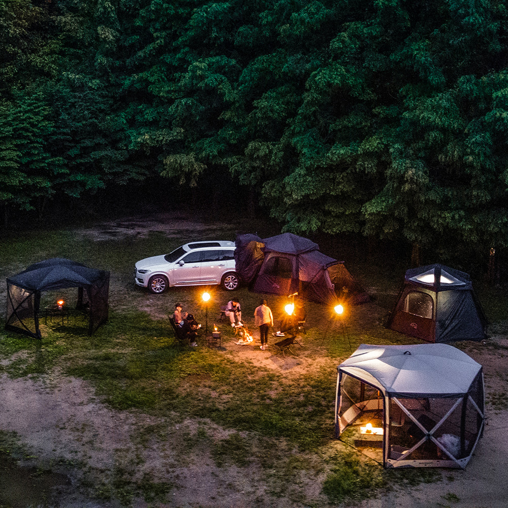아이두젠 옥타곤 원터치 텐트 쉘터 돔 그늘막 아이보리