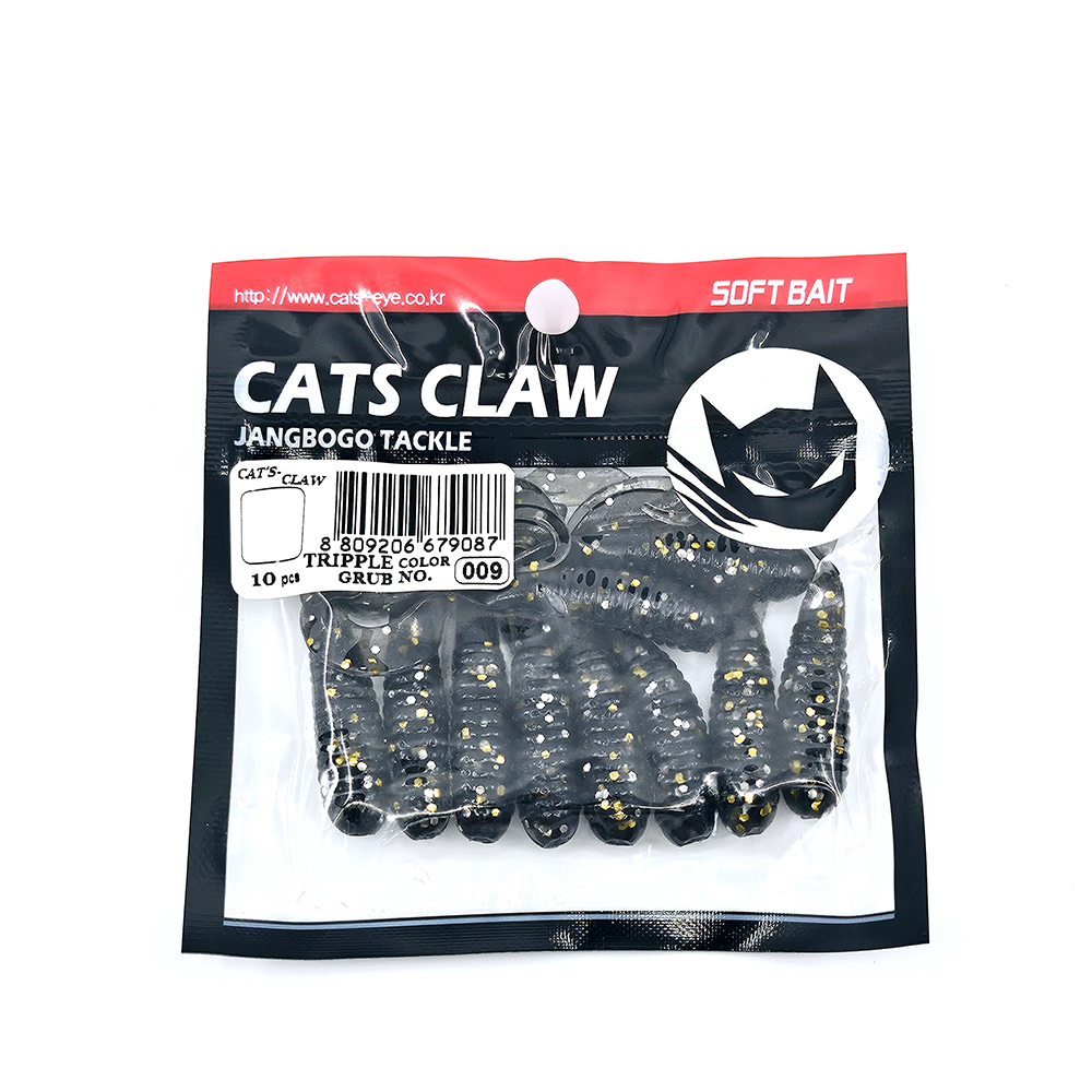 캣츠크로우 트리플그럽 꺽지웜 쏘가리웜 009 스모크 골드, 7.6cm(3인치) - 상세 이미지 4