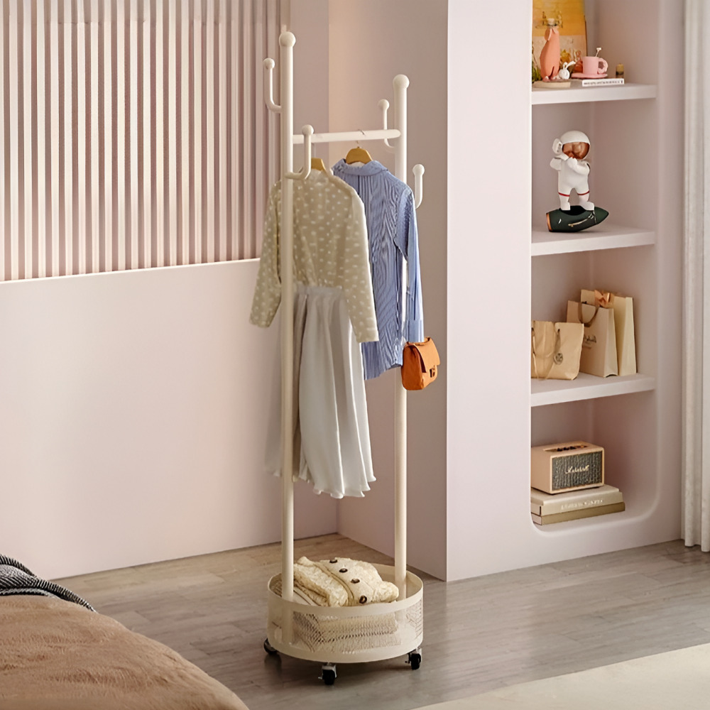 우아플레이스 미니 스탠드옷걸이 이동식 선반 행거 원룸