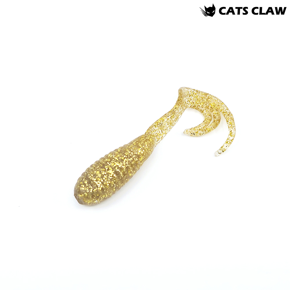 캣츠크로우 트리플그럽 꺽지웜 쏘가리웜 003 골드, 6.3cm - 메인 이미지