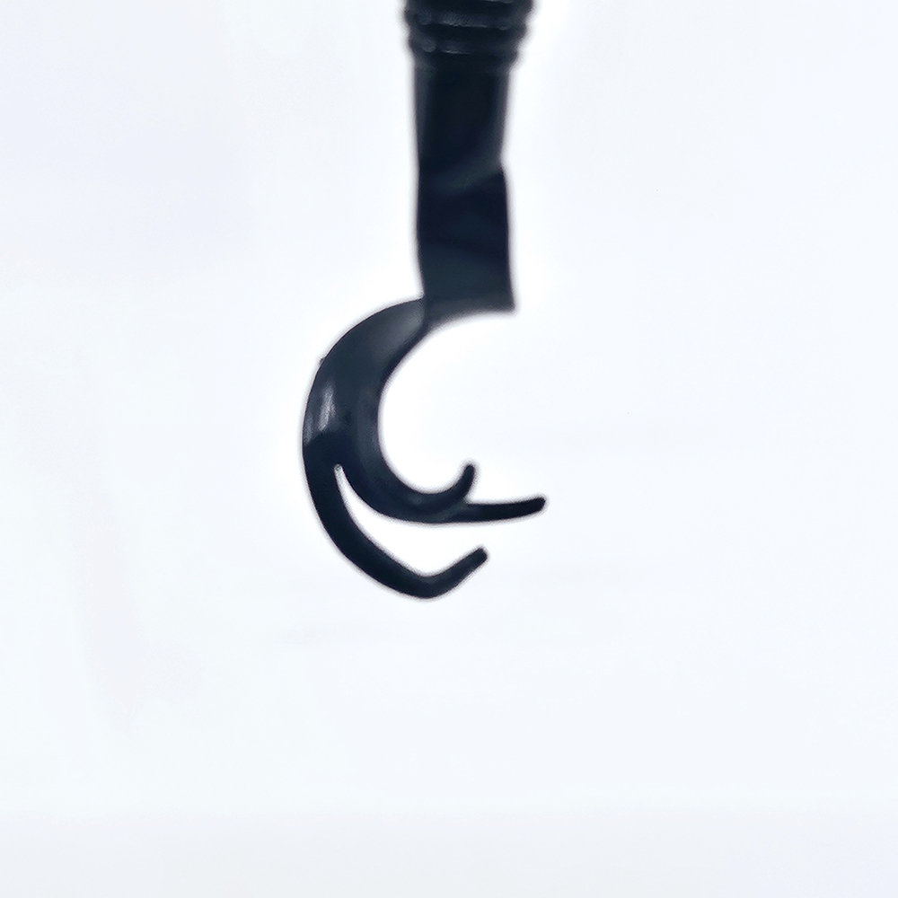 캣츠크로우 트리플그럽 꺽지웜 쏘가리웜 006 블랙, 6.3cm - 상세 이미지 2