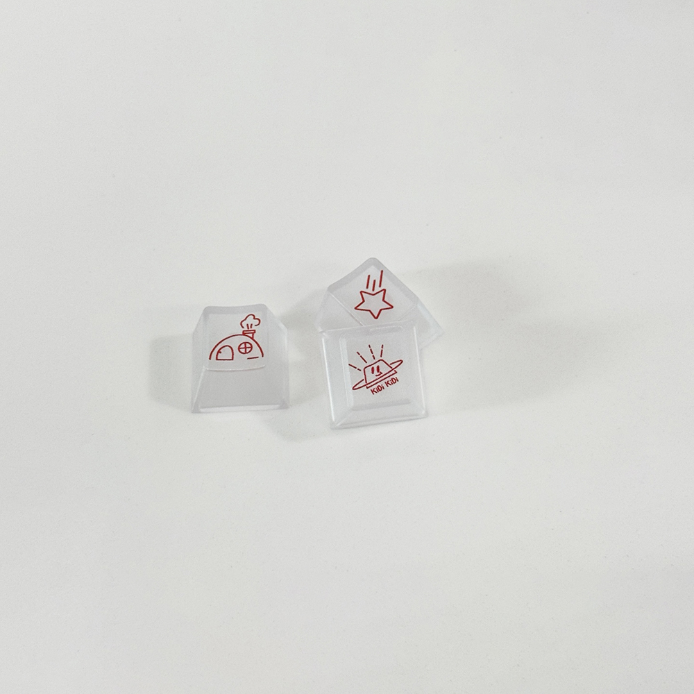투명키캡 레드 한글 크리스탈 반투명 안개 매트 Cherry 프로파일 키보드키캡 앱코 독거미 - 상세 이미지 4