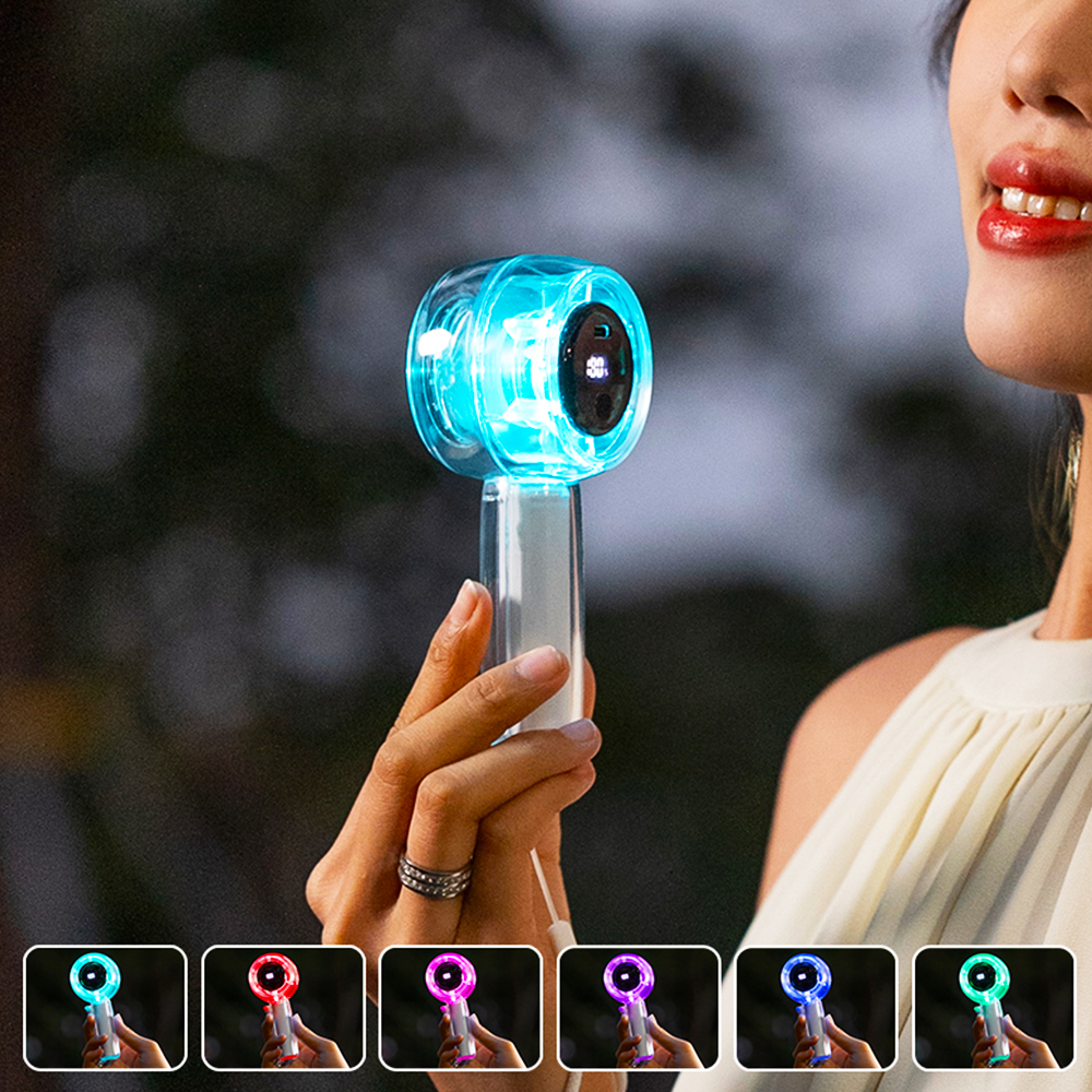 유니영 크리스탈 LED 터보제트팬 UNF1800C 휴대용 미니 손풍기 - 상세 이미지 3