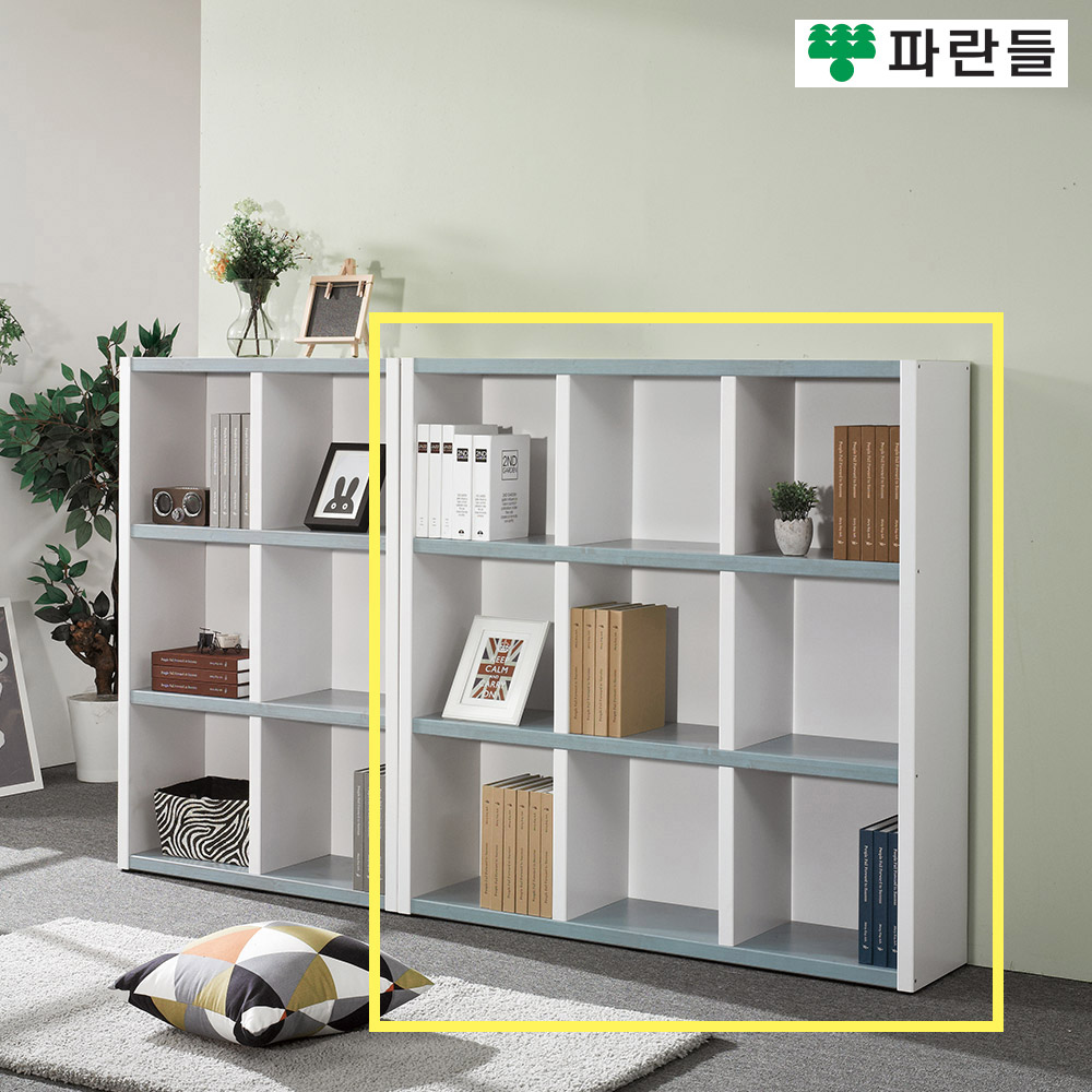 파란들가구 33T 1200 오픈 3단책장 거실책장 수납장식장 이미지 6