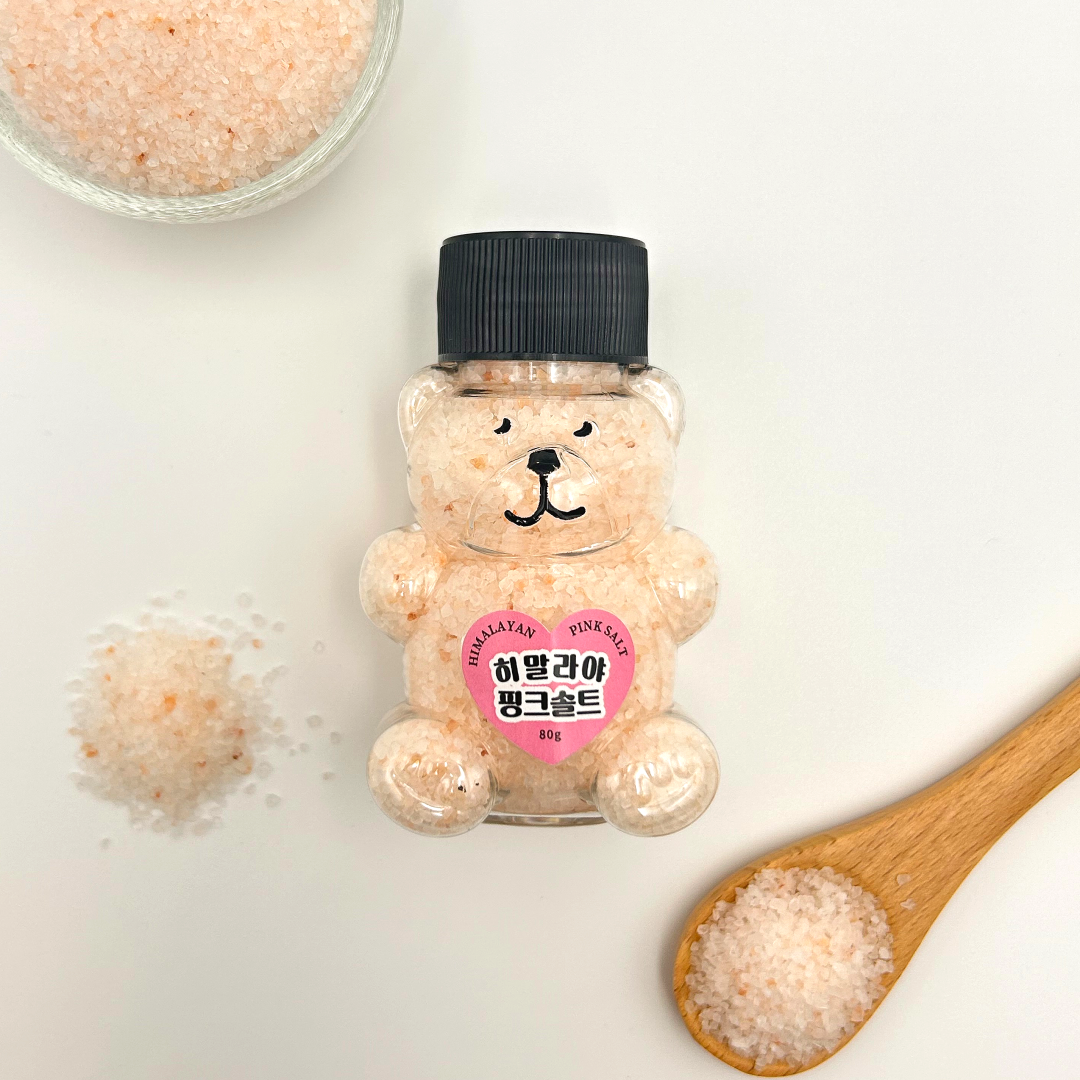 깨소금 답례품 센스있는 결혼 웨딩 결혼식 회사 귀여운 곰돌이 핑크소금 답례 선물세트 이미지 8