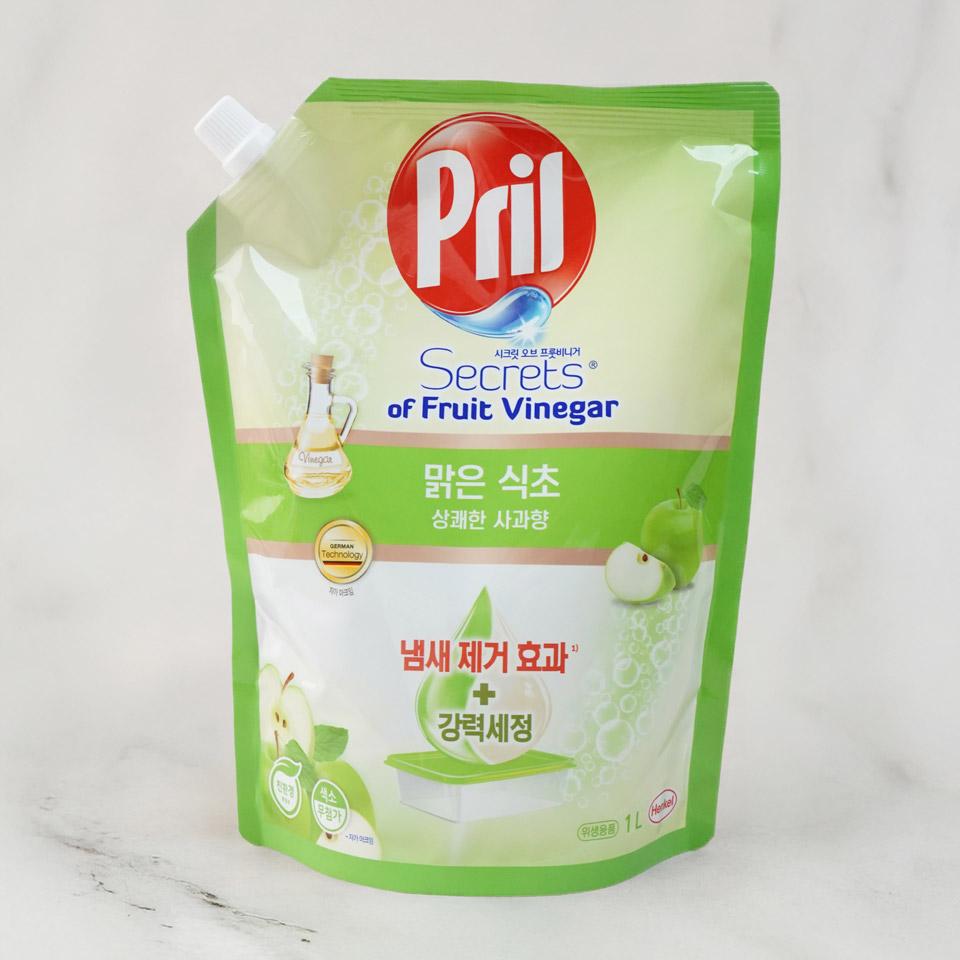 메가마트 프릴 맑은 식초사과 주방세제 1L - 메인 이미지