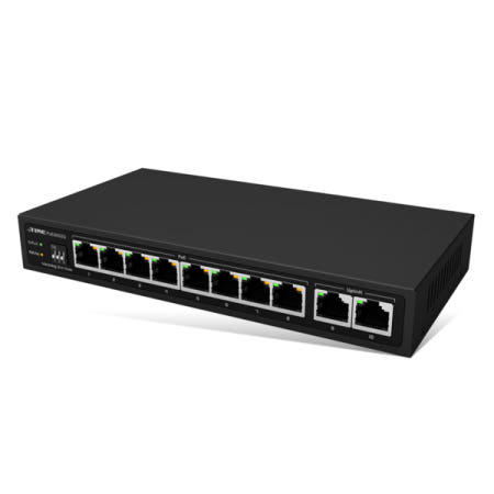 EFM ipTIME PoE8002Q 8포트 기가비트 PoE 2포트 업링크 스위치허브
