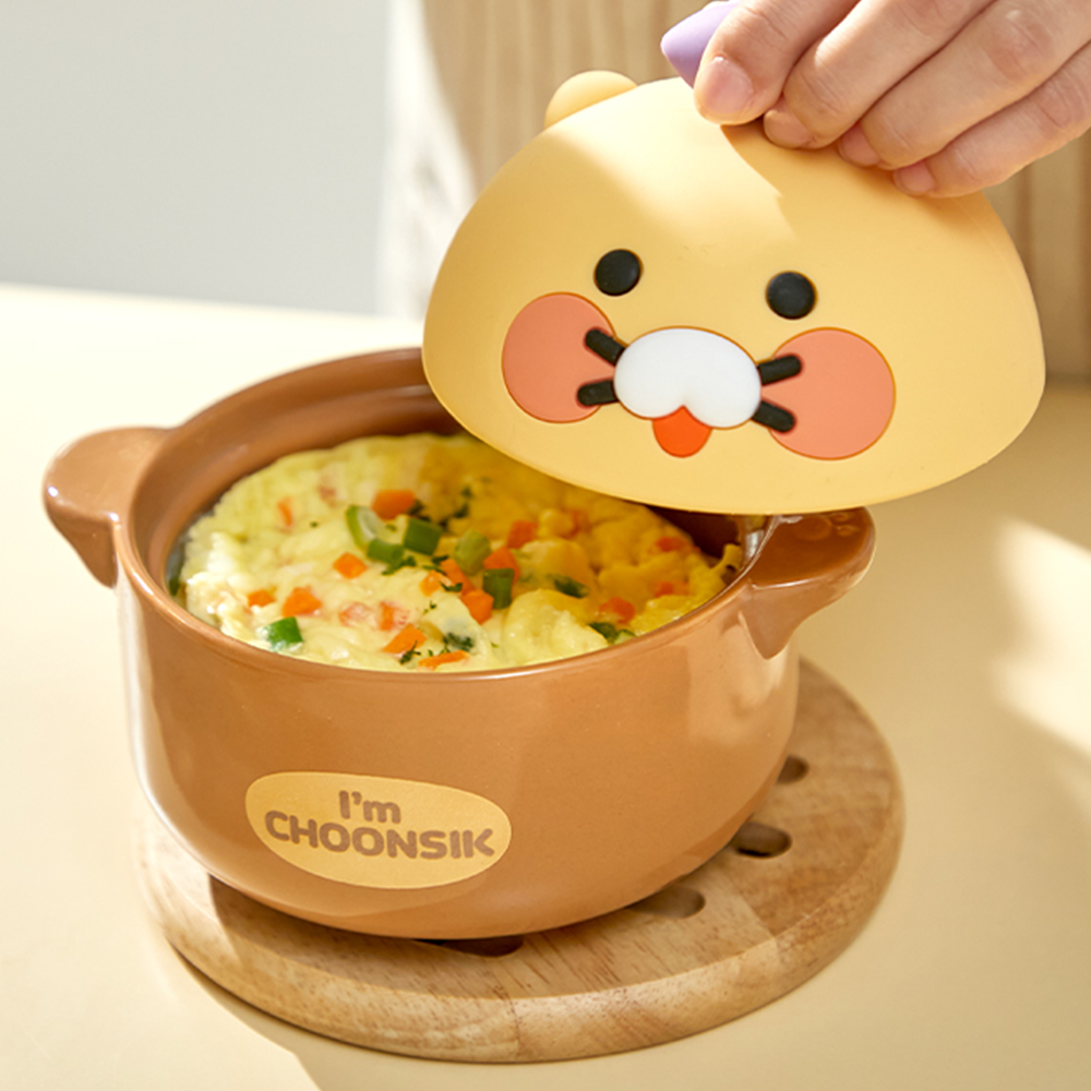 춘식이 전자레인지 용기 뚜껑 세트 캐릭터 계란찜 식기 카카오 프렌즈 굿즈