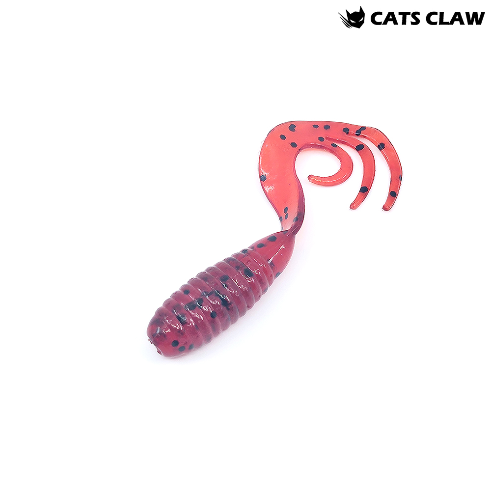 캣츠크로우 트리플그럽 꺽지웜 쏘가리웜 023 체리 씨드, 6.3cm - 메인 이미지