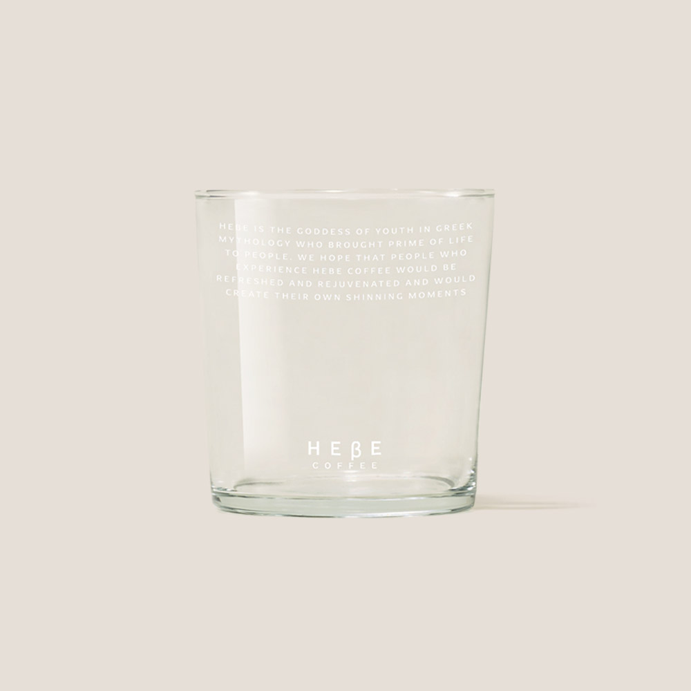 헤베커피 홈카페용 내열 유리컵 360ml - 상품 이미지