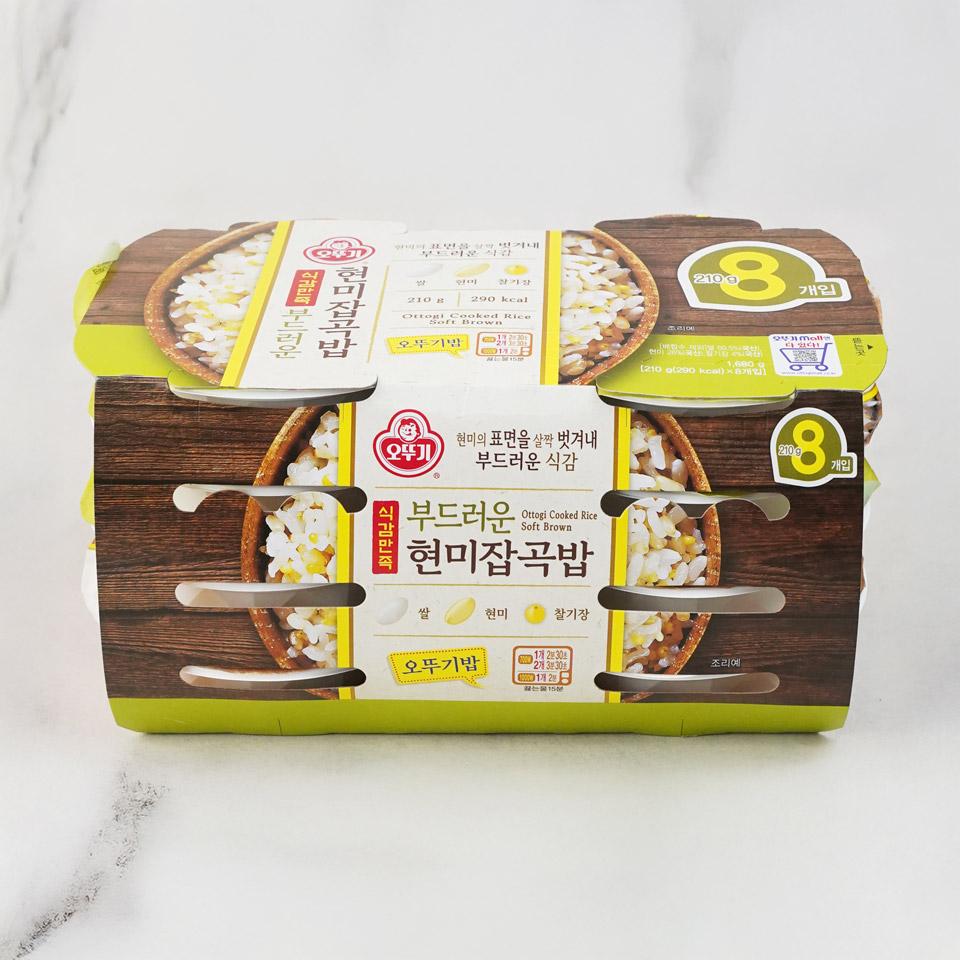 메가마트 오뚜기 오뚜기밥 식감만족 부드러운 현미잡곡밥 210gx8 - 상품 이미지
