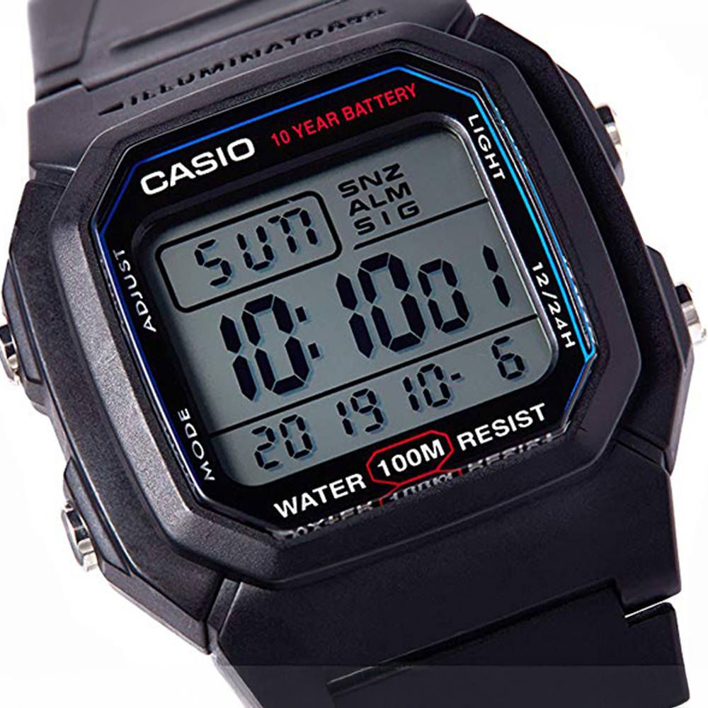 10기압 방수 블랙&블루 G 군대시계 카시오 군인 군용 훈련소