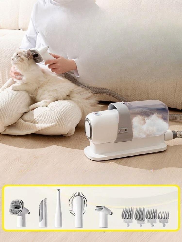 고양이 털흡입기 애견 이발기 미용기기 반려동물 관리 세트 제트 다기능헤어트리머 - 상품 이미지