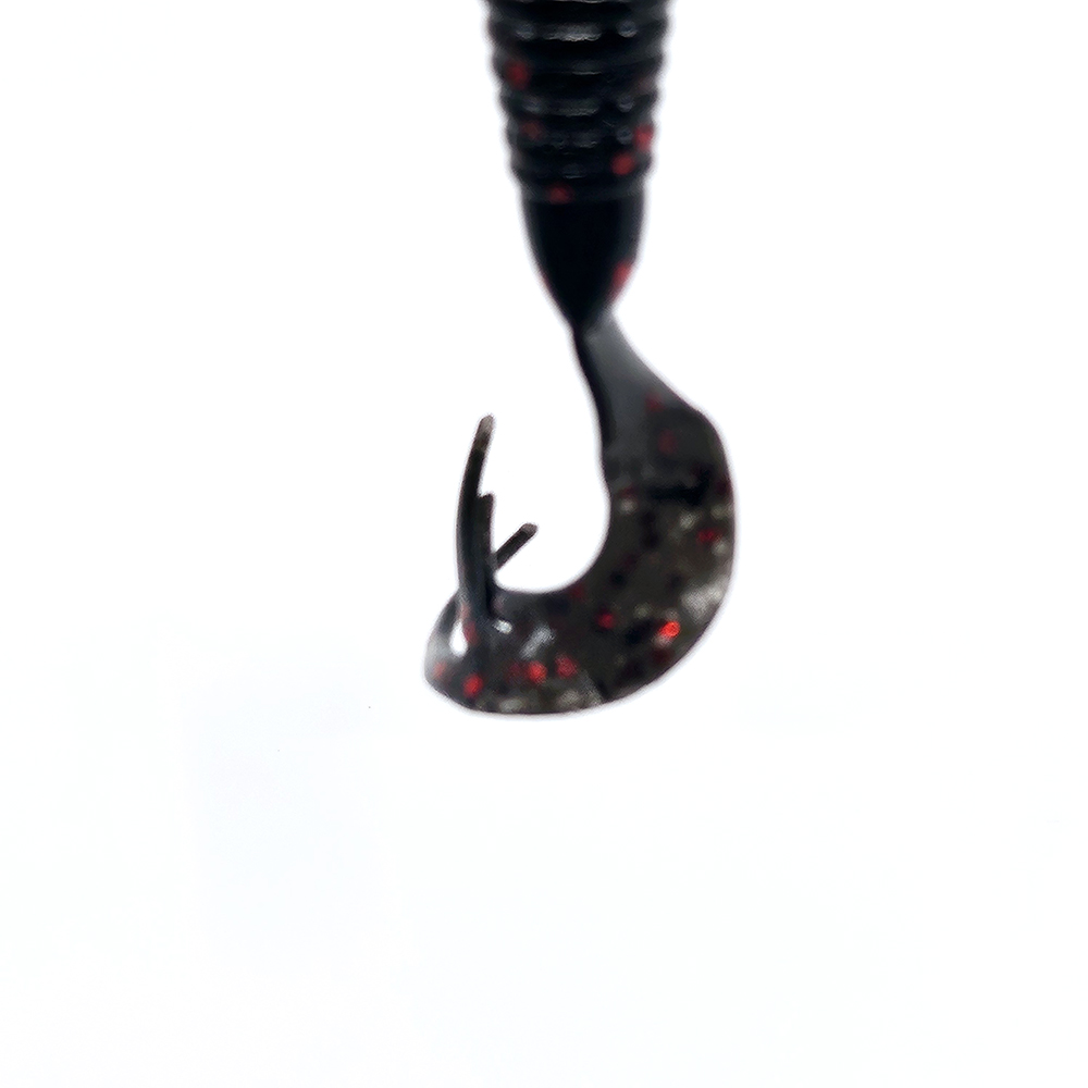 캣츠크로우 트리플그럽 꺽지웜 쏘가리웜 007 블랙 레드, 7.6cm(3인치) - 상세 이미지 2