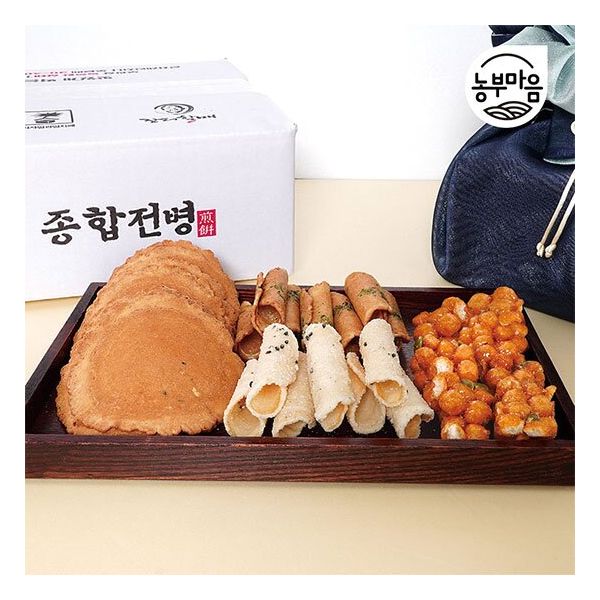 [장터할매] 옛날전병 센베이 1kg 종합전병 : 디유니