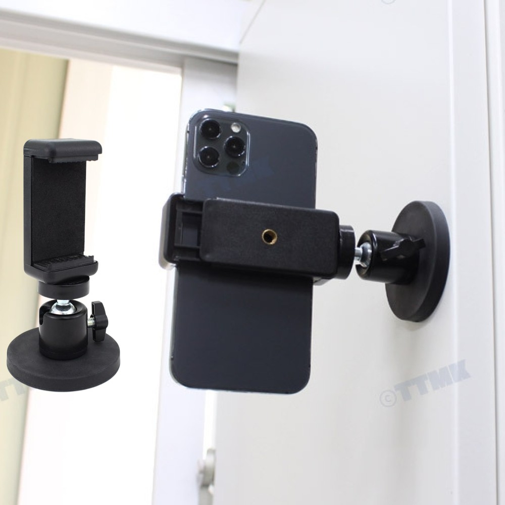 핸드폰 홀더 자석 거치대 360도 회전 볼헤드 스마트폰 촬영 영상 시청 6.6cm 마그네틱