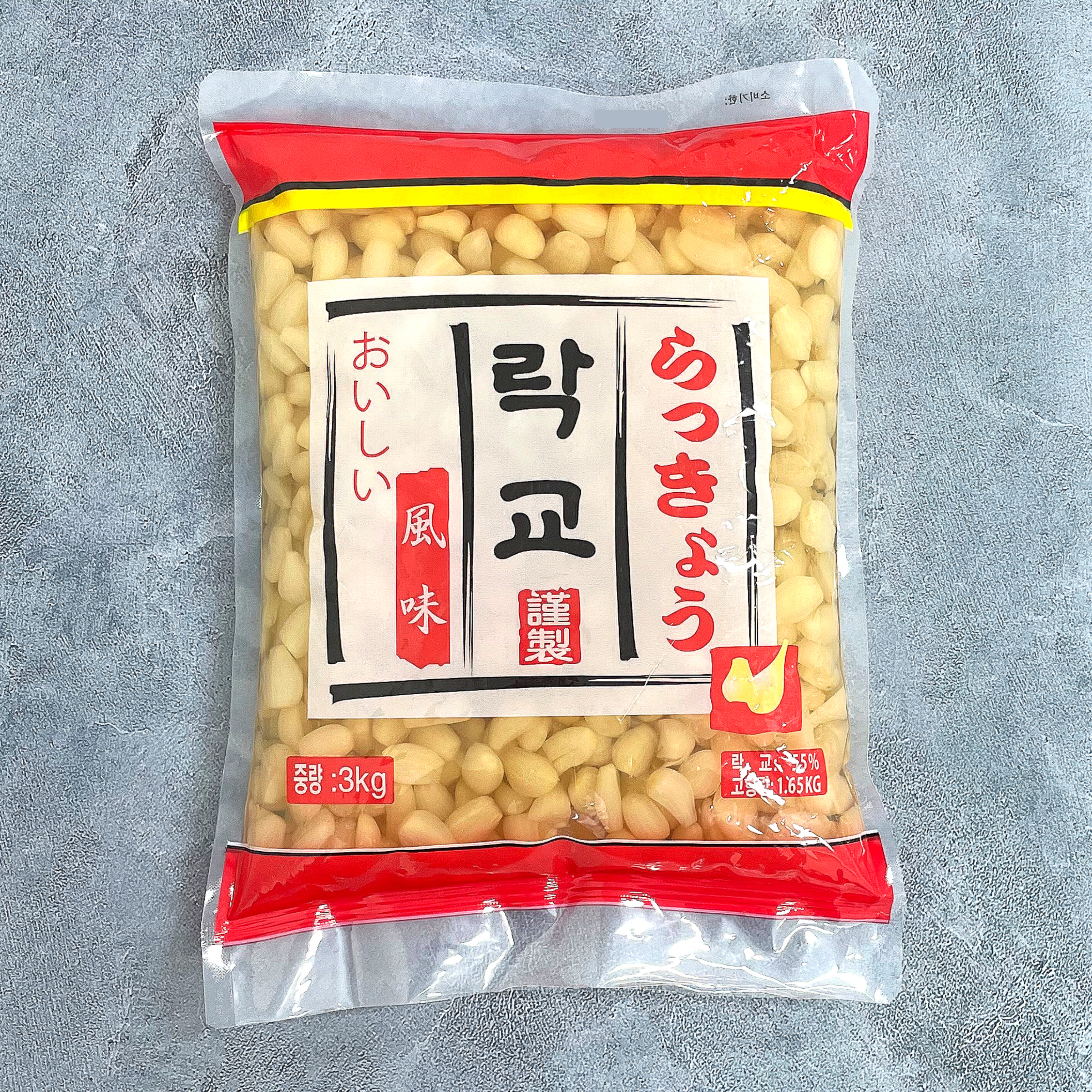 토호 락교 3kg 5개 1박스 파우치형 염교 절임 반찬 일식 가정용 업소용 - 상품 이미지