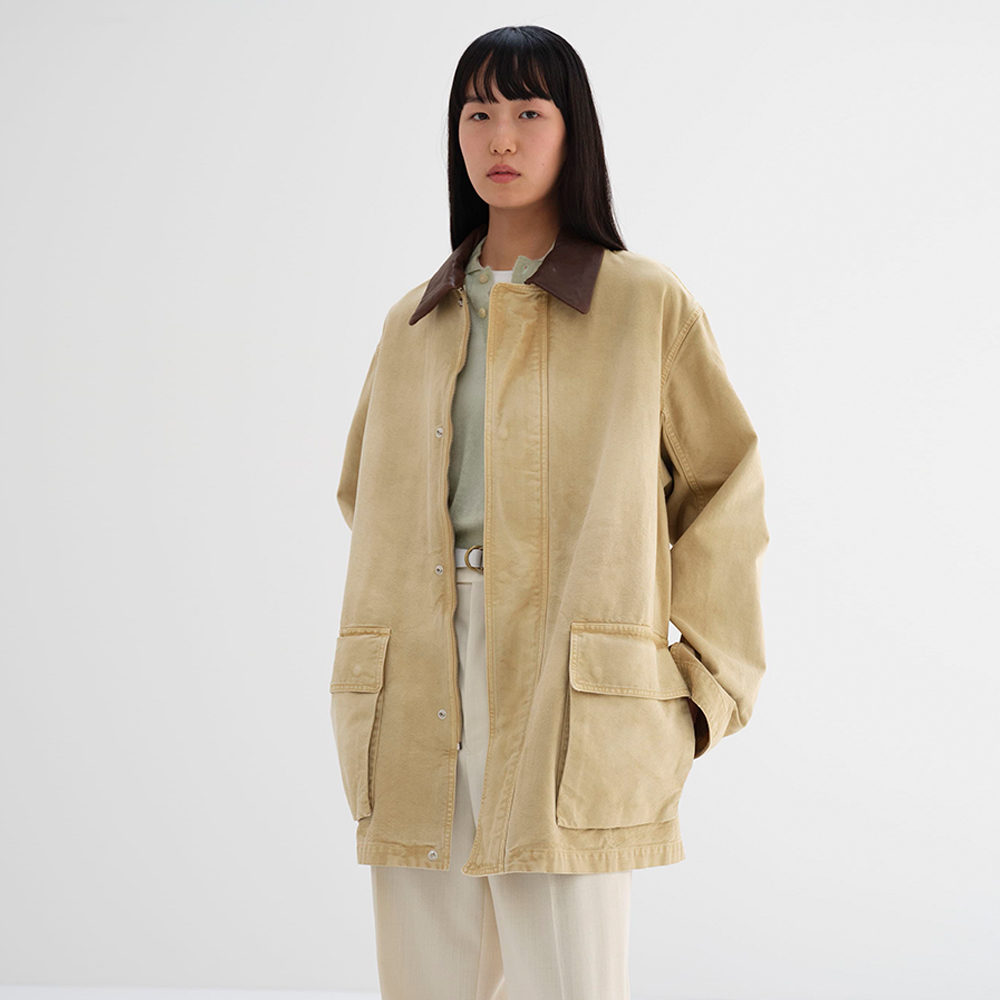 오라리 우먼즈 자켓 ORGANIC COTTON DUCK BLOUSON 25SS 여성 블루종 - 상세 이미지 4