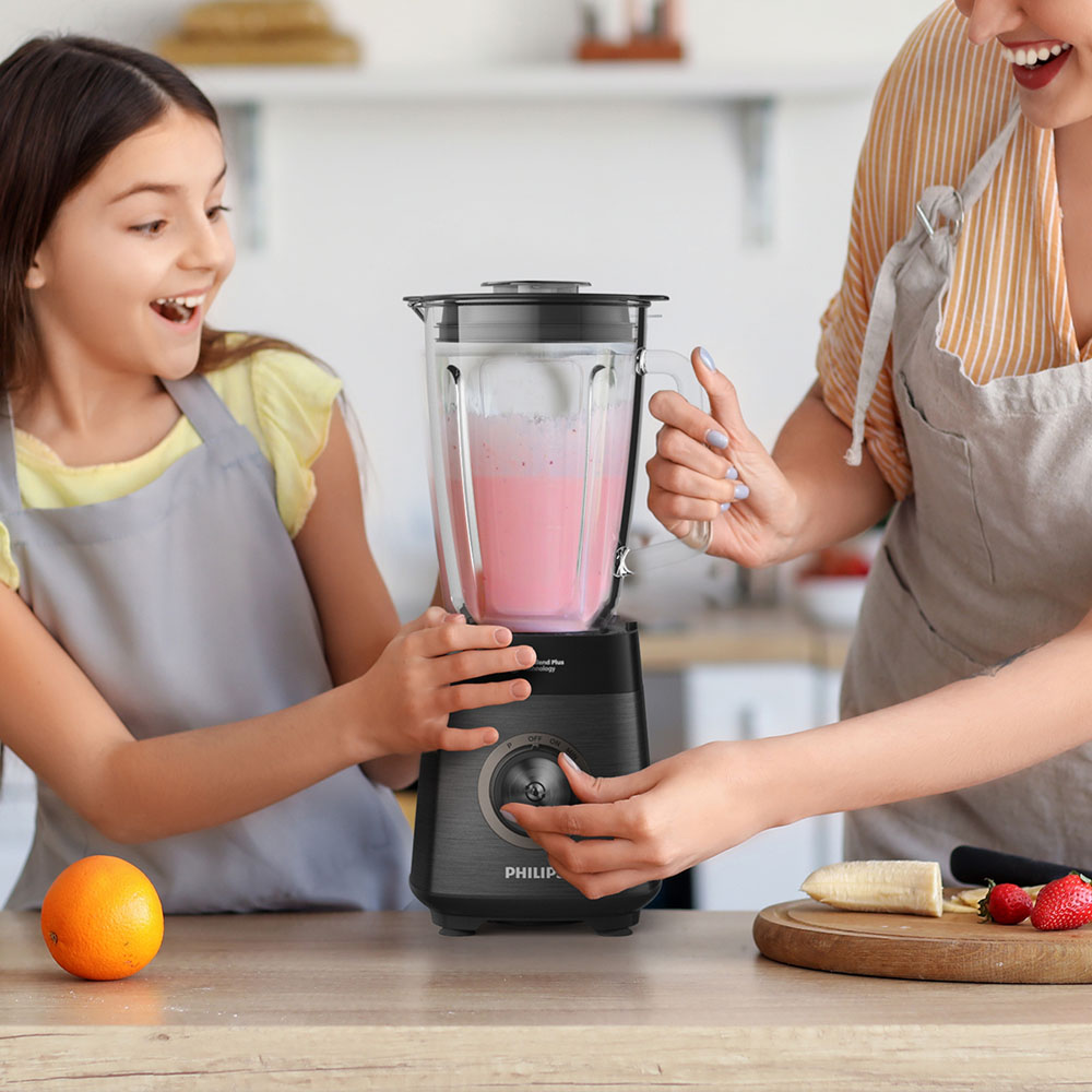 필립스 5000시리즈 프로파워 블렌더 유리 믹서기 자동세척 기능 HR3040/00