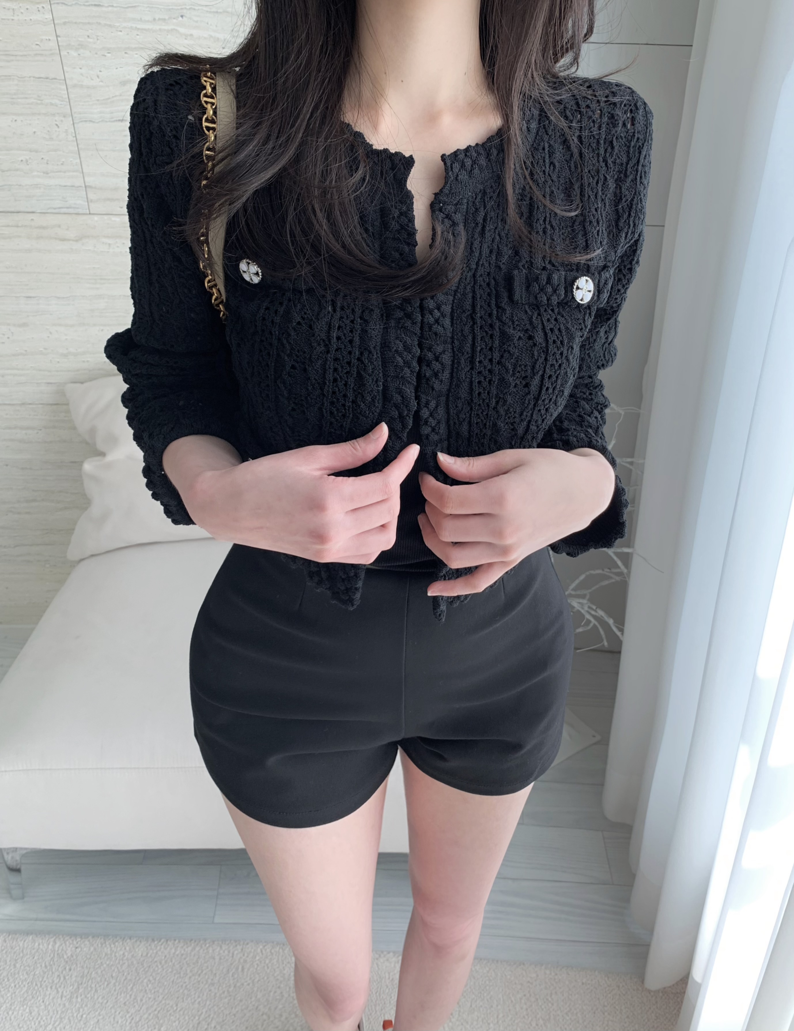 (평균배송4-7일)*주문폭주* 비엔나 쥬얼리단추 펀칭 여름가디건 여름니트 트위드가디건 [소재 고퀄리티] 상세 이미지 3