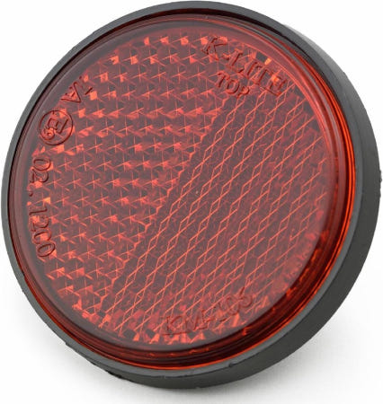 [해외]Daytona 유니버설 리플렉터 라운드 레드 M6 볼트 마운트 76289 묶음배송가능