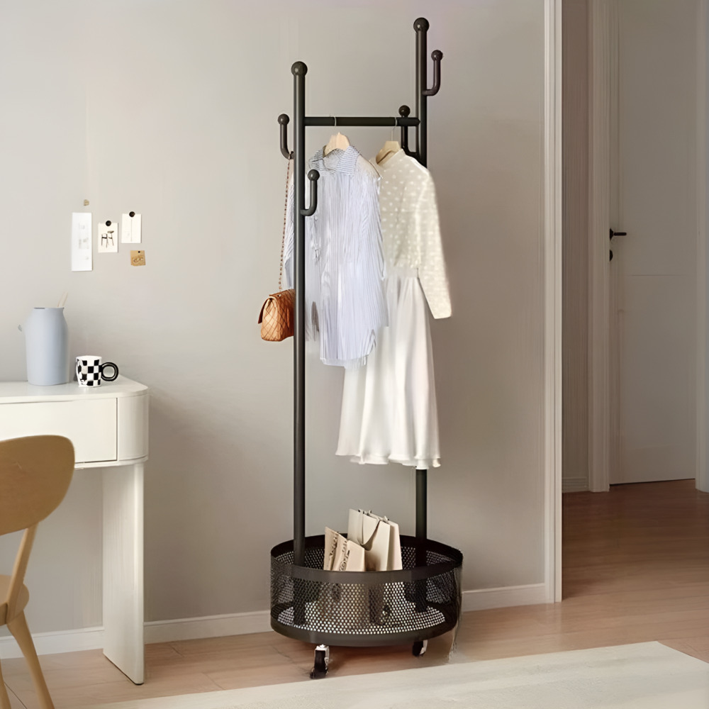 우아플레이스 미니 스탠드옷걸이 이동식 선반 행거 원룸