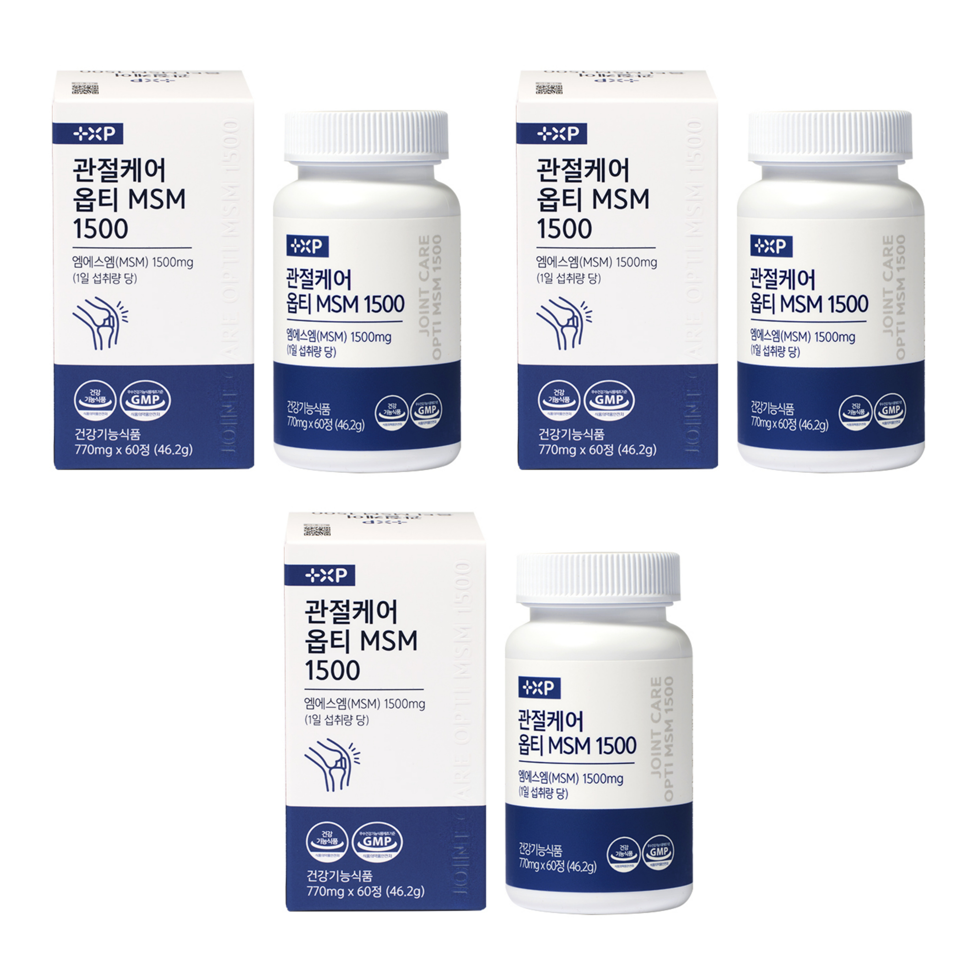 관절케어 미국산 프리미엄 옵티 MSM 초록잎홍합 보스웰리아 글루코사민 60정 x 3개